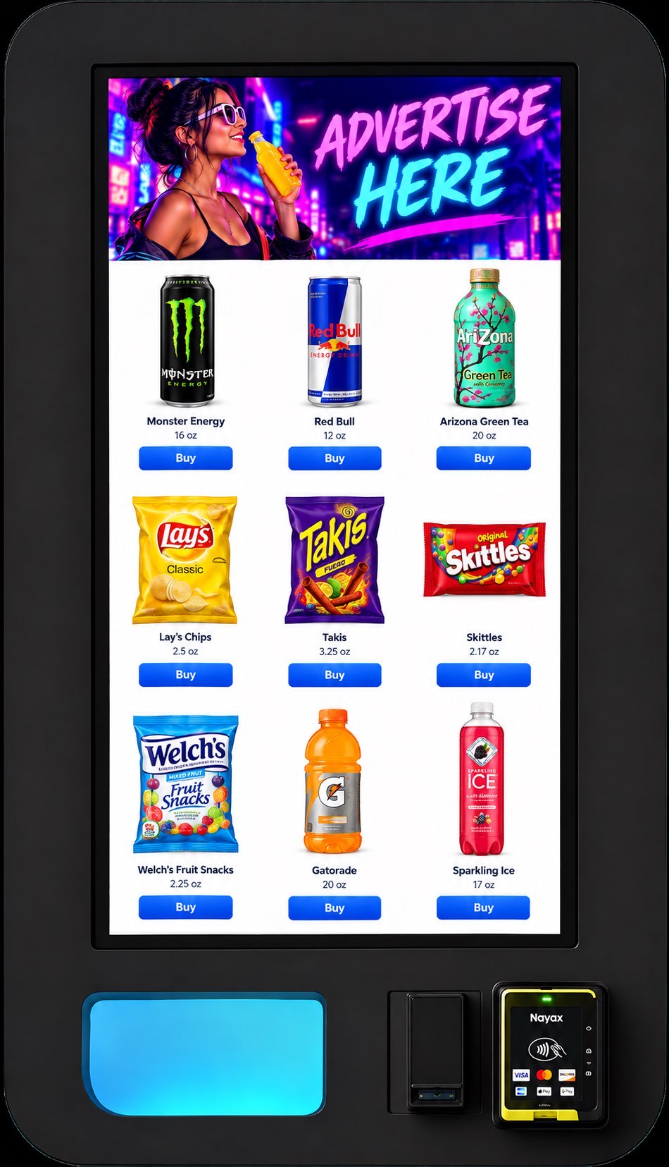 Vending Screen Advertising